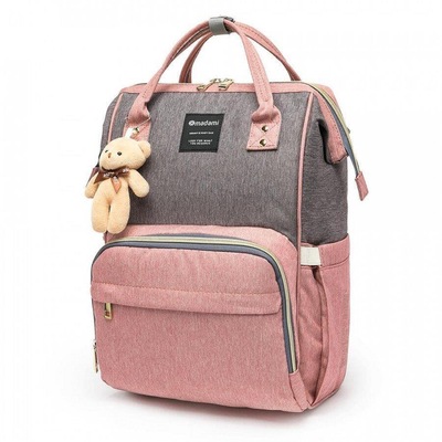 Bolsa Mochila Maternidade Madami Original Multifuncional Espaçosa com Gancho para Carrinho e Trocador - Foto 3
