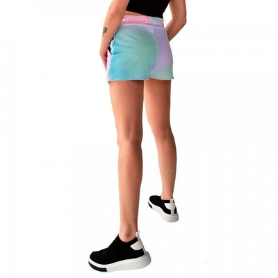 Shorts Moletom Brohood Tie Dye Claro - Foto 4