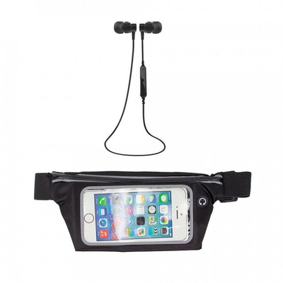 Kit Pochete Kimaster Esportiva Fitness 5,5 + Fone De Ouvido Bluetooth 4.1 Microfone Embutido - Foto 1