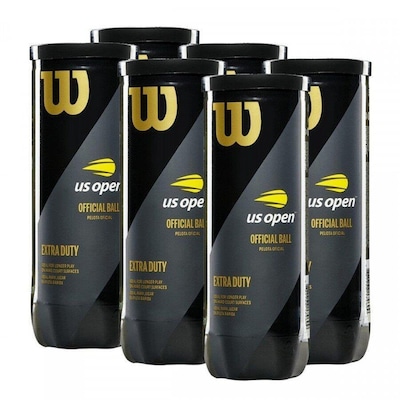 Bola de Tênis Wilson US Open Extra Duty Pack com 06 Tubos - Foto 1