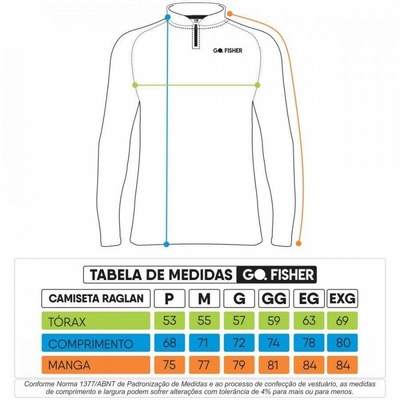 Camiseta Manga Longa Go Fisher de Pesca GO09 - Masculina - Foto 4