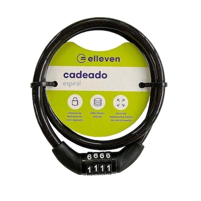 Cadeado Elleven com Segredo - 65cmx8mm - Foto 1