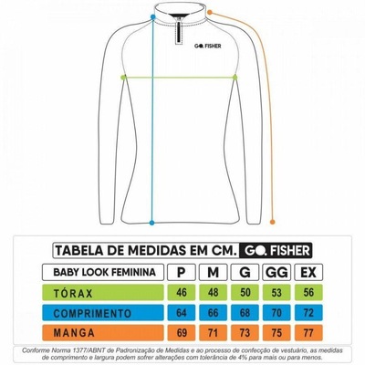 Camiseta de Pesca Manga Longa Go Fisher Tucunaré Açu GOG10 - Feminina - Foto 4