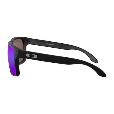 Óculos de Sol Oakley Holbrook XL Matte Black Warm Grey Prizm - Unissex - Foto 2