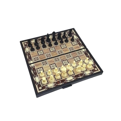 Jogo de Xadrez com Tabuleiro Magnético Dobrável MBTech - Foto 1