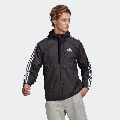 Jaqueta Corta-Vento adidas Primegreen Essentials 3-Stripes - Masculina - Foto 2