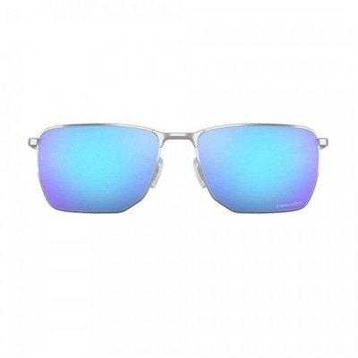 Óculos de Sol Oakley Ejector Satin Chrome W Prizm Sapphire - Unissex - Foto 2