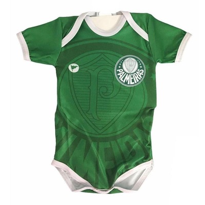 Body Polo do Palmeiras Torcida Baby Proteção Uv - Infantil - Foto 2