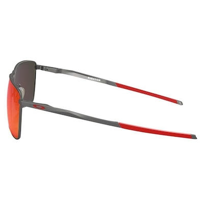 Óculos de Sol Oakley Ejector Matte Gunmetal Lente Prizm Ruby - Unissex - Foto 2