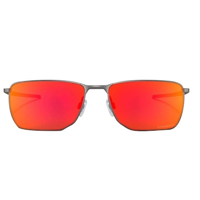 Óculos de Sol Oakley Ejector Matte Gunmetal Lente Prizm Ruby - Unissex - Foto 3