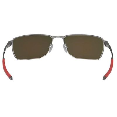 Óculos de Sol Oakley Ejector Matte Gunmetal Lente Prizm Ruby - Unissex - Foto 4