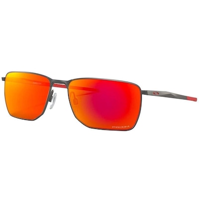 Óculos de Sol Oakley Ejector Matte Gunmetal Lente Prizm Ruby - Unissex - Foto 1
