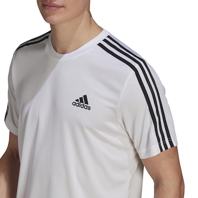Camiseta adidas Aeroready Designed To Move Sport 3-Stripes - Masculina - Foto 2