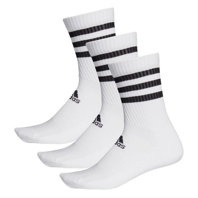 Kit de Meias Cano Médio adidas 3-Stripes com 3 Pares - Adulto - Foto 1
