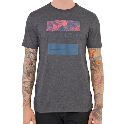 Camiseta Hurley Silk Flower Box - Masculina - Foto 1