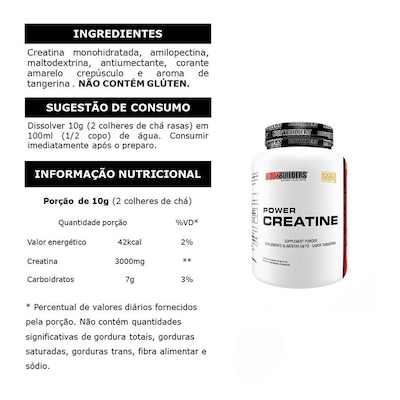 Kit 1x Whey protein Isolado Bodybuilders Morango -  2kg + Creatina 300g + BCAA 100g + Fuel Shaker - Foto 4