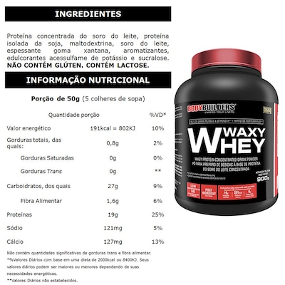 Kit 2x Waxy Whey Mor 900g + BCAA 100g Tang + Colageno Foods 100caps + Coqueteleira - Bodybuilders - Foto 2