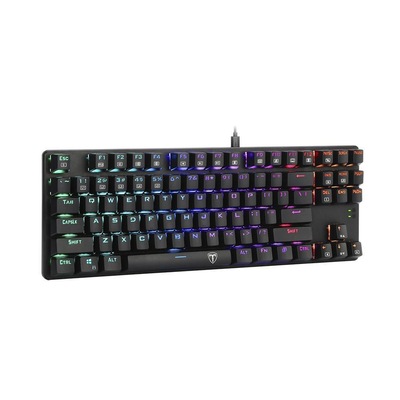 Teclado Mecânico Gamer T-Dagger Bora T-TGK315-RD RGB Switch Red US com fio - Foto 2