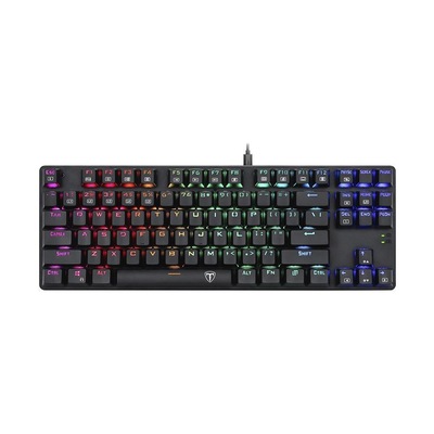 Teclado Mecânico Gamer T-Dagger Bora T-TGK315-RD RGB Switch Red US com fio - Foto 1