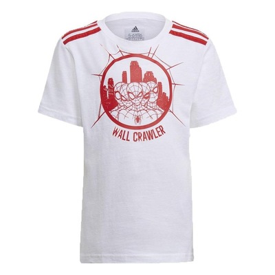Camiseta adidas Infantil Homem Aranha Branca Menino GN4932 - Foto 1
