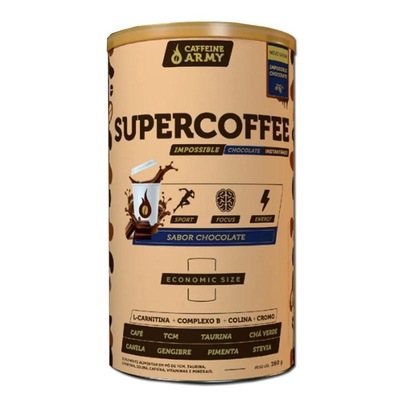 SuperCoffe 2.0 Caffeinearmy Economic Size - Chocolate - 380g - Foto 1