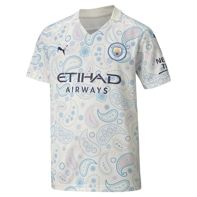 Camisa Manchester City III 20/21 Puma - Infantil - Foto 1