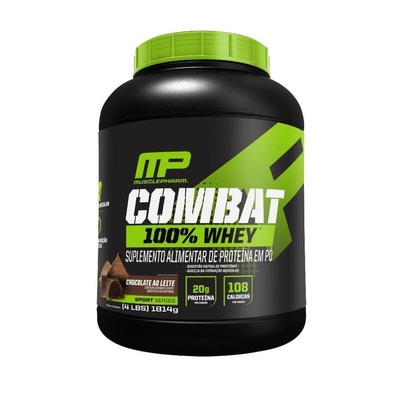 Combat 100% Whey Muscle Pharm - 1,81 Kg Chocolate - Foto 1