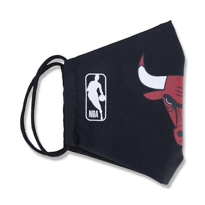Máscara New Era de Proteção Chicago Bulls NBA Logoman Lavável - Foto 1