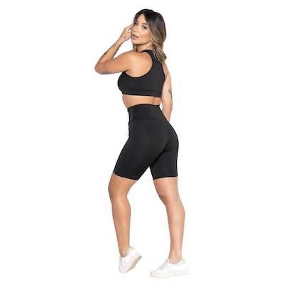 Conjunto Fristyle Fitness com Bermuda e Top Academia - Feminino - Foto 2