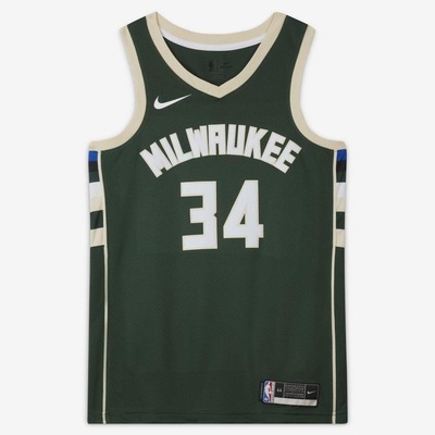 Camiseta Regata Milwaukee Bucks Nike Giannis Antetokounmpo Icon Edition 2020 - Masculina - Foto 1