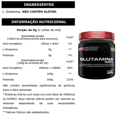 Kit Bodybuilders Glutamina - 300g + Colágeno Bio Collagen II - 200g - Foto 2