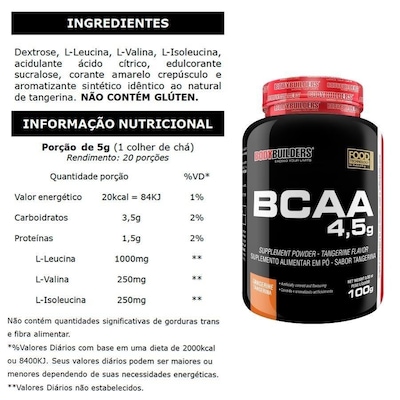 Kit 2x Whey Protein Isolado Bodybuilders - Baunilha - 900g + BCAA - 2 potes + Creatina - 2 potes + Shaker - Foto 3
