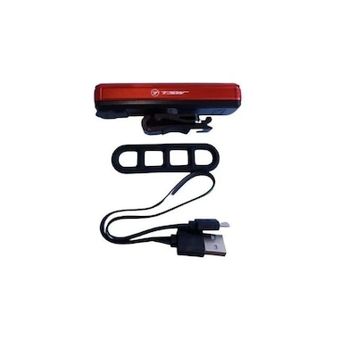 Sinalizador de bike TSW traseiro 50 lumens recarregável USB - Foto 2
