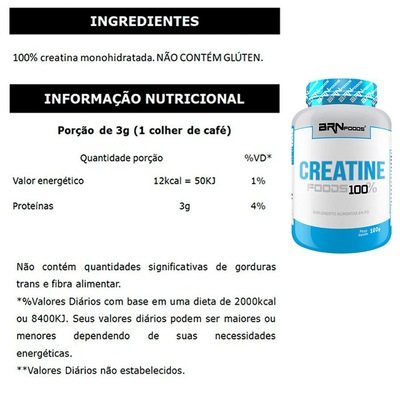 Kit BRN Foods 2x Whey Fusion 900g Morango e Baunilha + 2x BCAA + 2x Creatina + 2x Glutamina +Shaker - Foto 4