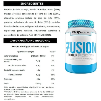 Kit 2x Whey Protein 900g Baunilha + 2x BCAA + 1x Glutamina + 2x Creatina + Coqueteleira - BRN Foods - Foto 2