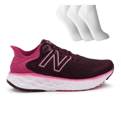 Tênis New Balance 1080 V11 + 3 Pares de Meia - Feminino - Foto 1