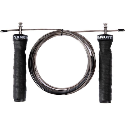 Corda de Pular com Rolamento Yangfit Speed Rope Anatômica - Foto 4