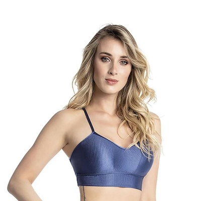 Top Fitness Com Bojo Trinys Alça Fina - Feminino - Foto 1