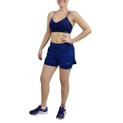 Short Trinys Flat 2 Em 1 Poliamida - Feminino - Foto 1