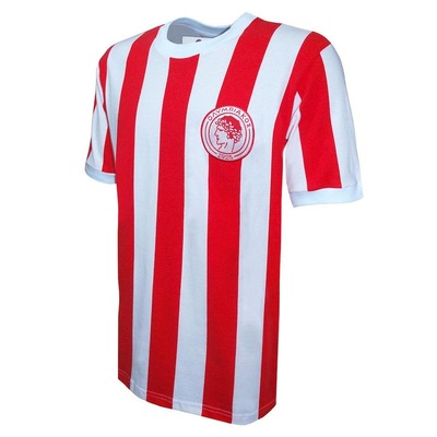 Camisa Liga Retrô Olympiacos 1970''s - Masculina - Foto 2