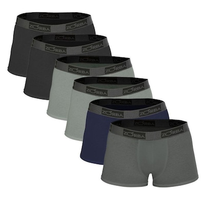 Kit de Cuecas Boxer Zorba Plus 717 - Masculino - 6 Unds - Foto 1