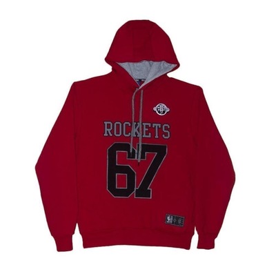 Blusão De Moletom Com Capuz Nba Houston Rockets Logo Canguru - Masculino - Foto 1