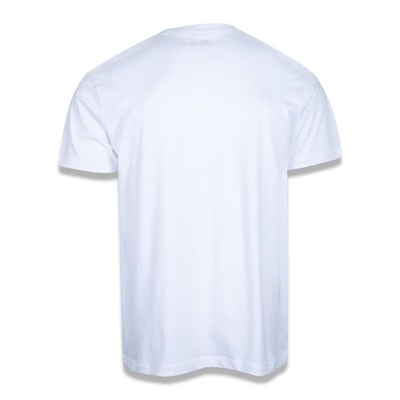 Camiseta New Era Plus Size Regular Manga Curta Portland Trail Blazers Logo - Masculino - Foto 2