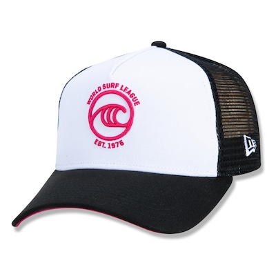 Boné Aba Curva New Era 9Forty A-Frame Trucker WSL Oficial Surfe - Snapback - Adulto - Foto 1