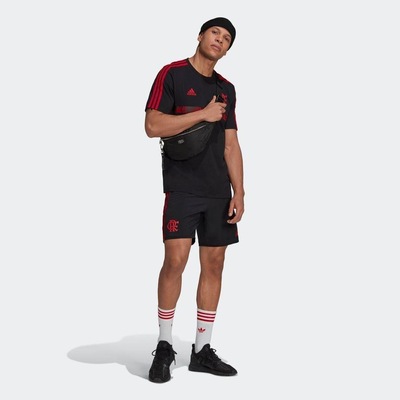 Bermuda CR Flamengo Icons adidas - Masculina - Foto 4