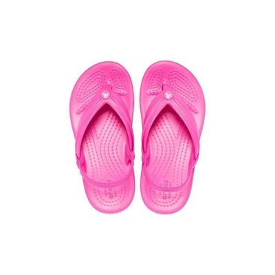Sandália Crocs Crocband Strap Flip Kids Electric - Infantil - Foto 4