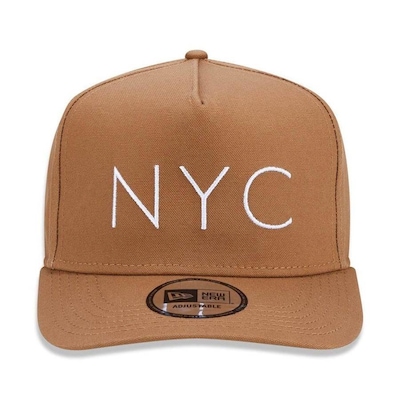 Boné Aba Curva New Era 940 A-Frame New York NYC Kaki - Snapback - Adulto - Foto 4