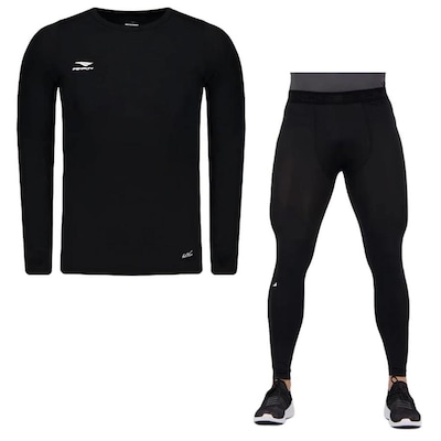 Camisa Térmica Penalty Matís + Calça Flat - Masculina - Foto 1