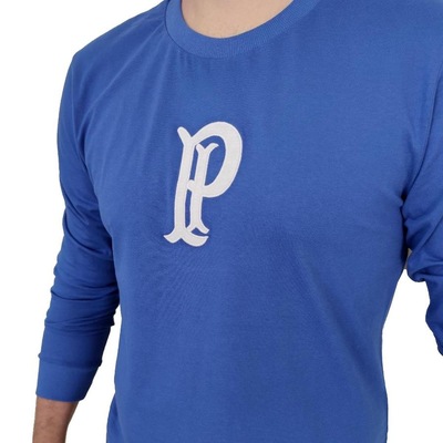 Camiseta Manga Longa do Palmeiras SPR Palestra Itália Retrô Oficial - Masculino - Foto 3