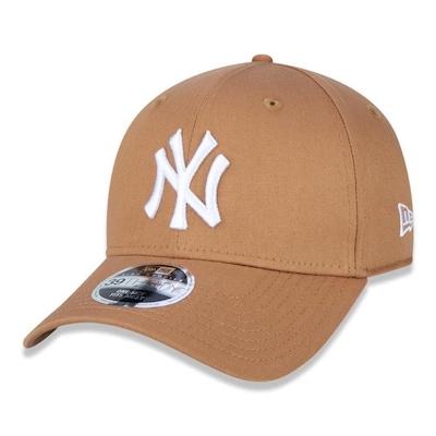 Boné Aba Curva New Era New York Yankees 3930 White on Brown MLB - Fechado - Adulto - Foto 1